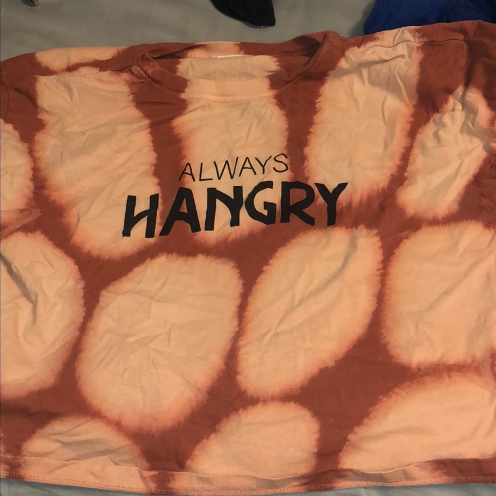 a tie dye shirt